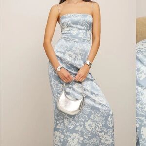 Reformation Frankie Silk Dress